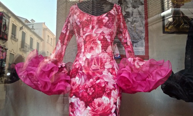 Flamenco dress in window. Photo © snobb.net